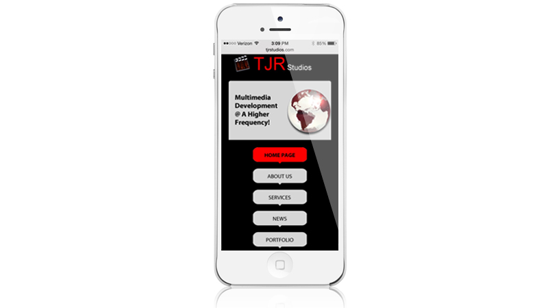 TJR Studios Mobile Site